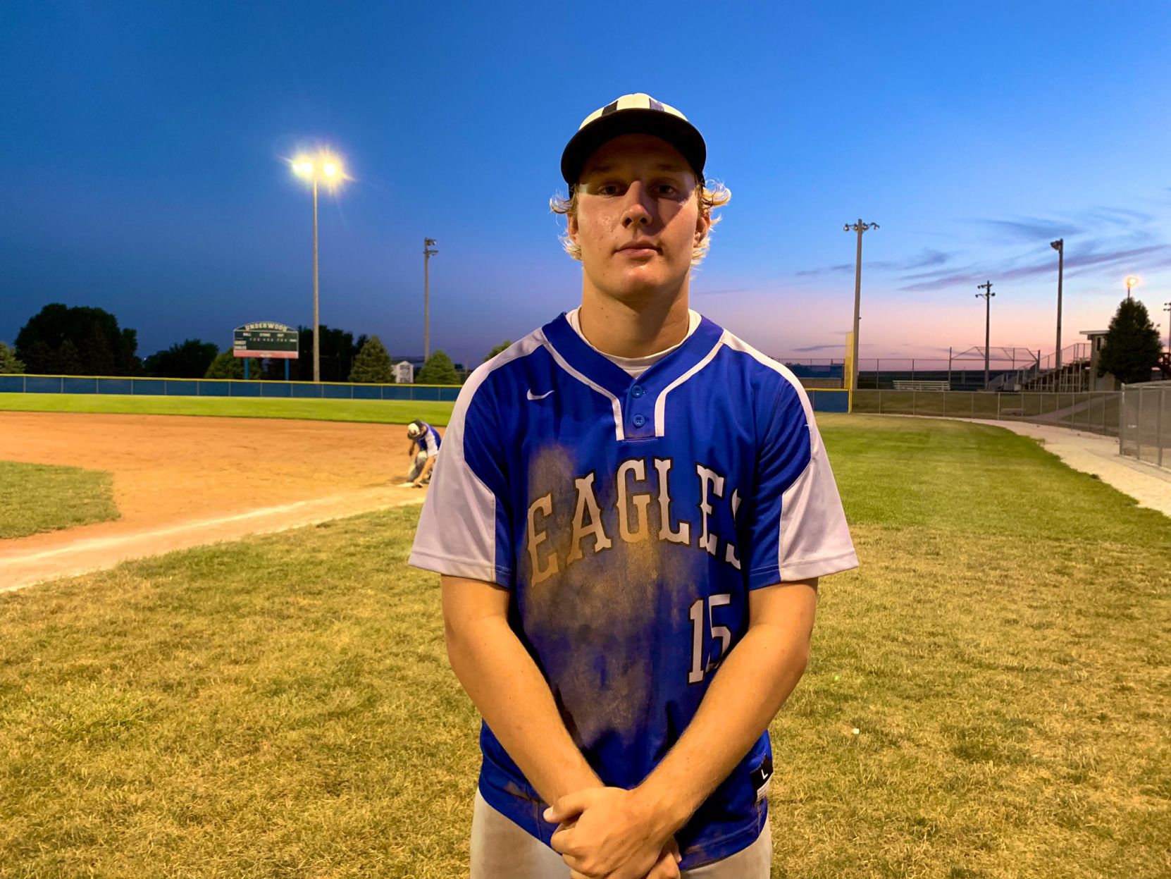 Underwood sophomore Blake Hall